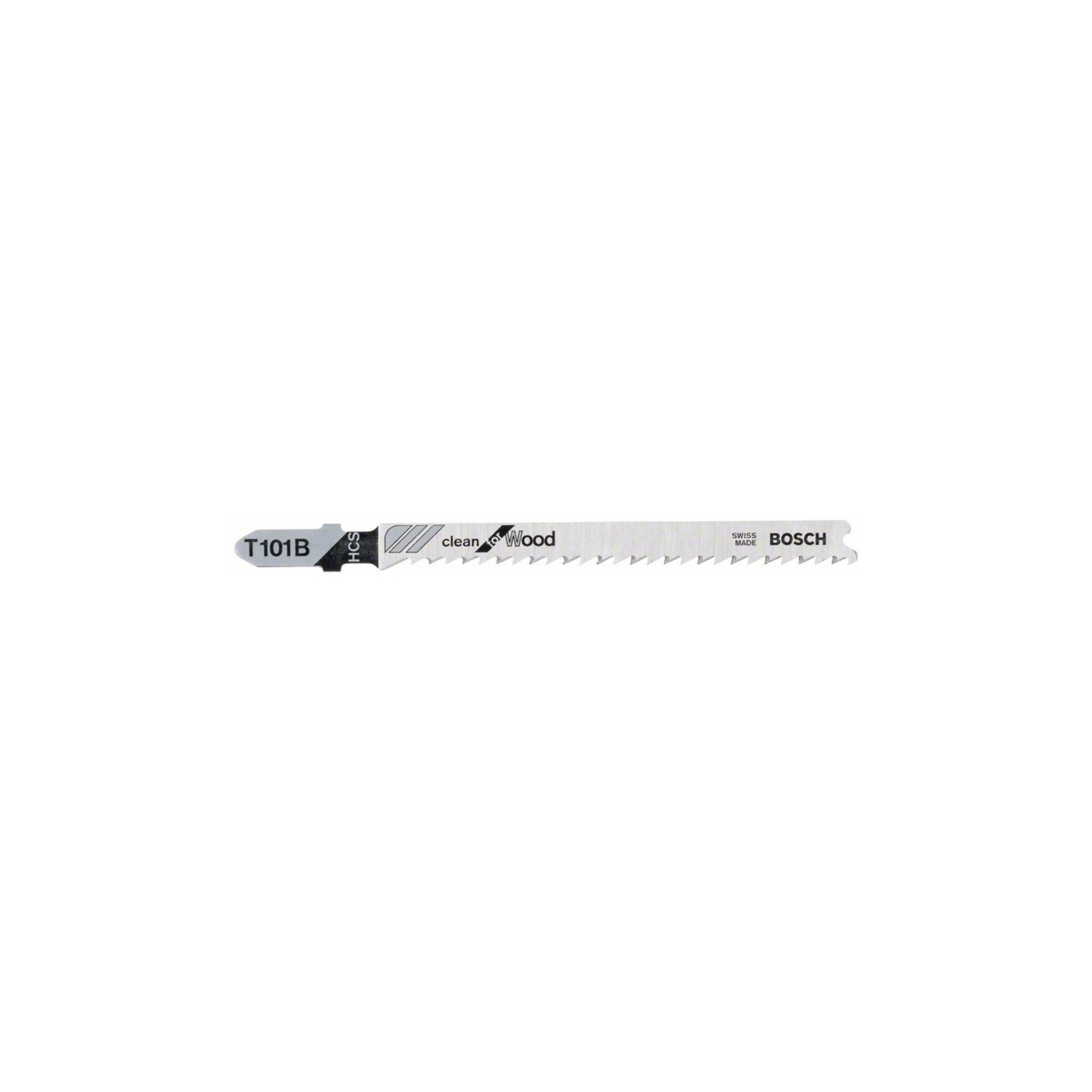 BOSCH Stichsägeblatt T 101 B, Clean for Wood (2608630030)