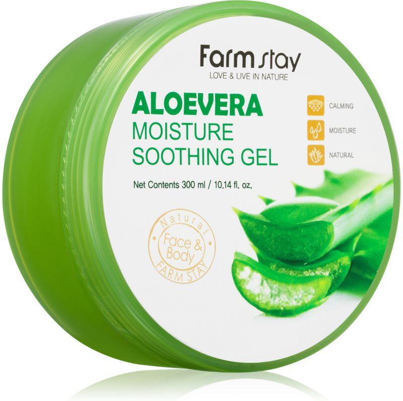 Farmstay Aloe gel hydratant apaisant visage, corps et cheveux 300 ml