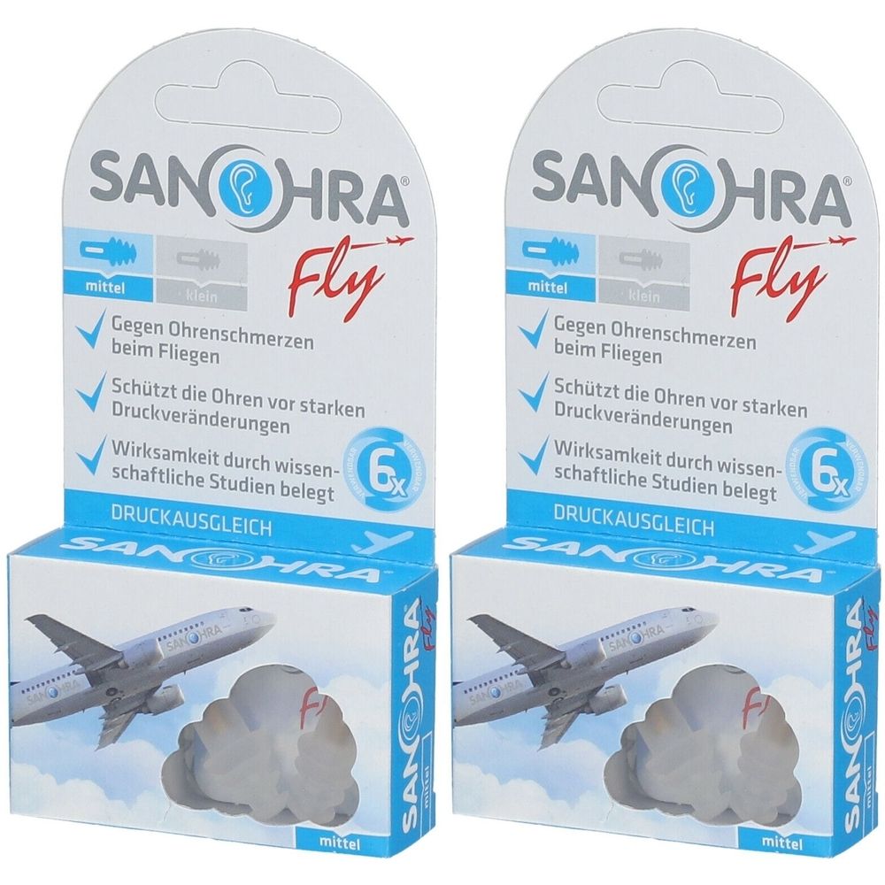Sanohra fly Ohrenschutz f.Erwachsene 2x 2x2 St