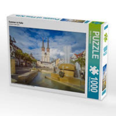 CALVENDO Puzzle Sommer in Halle | 1000 Teile Lege-Größe 64x48cm Foto-Puzzle für glückliche Stunden