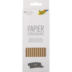 folia Strohhalme KRAFT braun