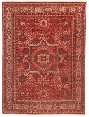 ECARPETGALLERY Hand-knotted Pako Mamluk Red Wool Rug - 9'2 x 12'3