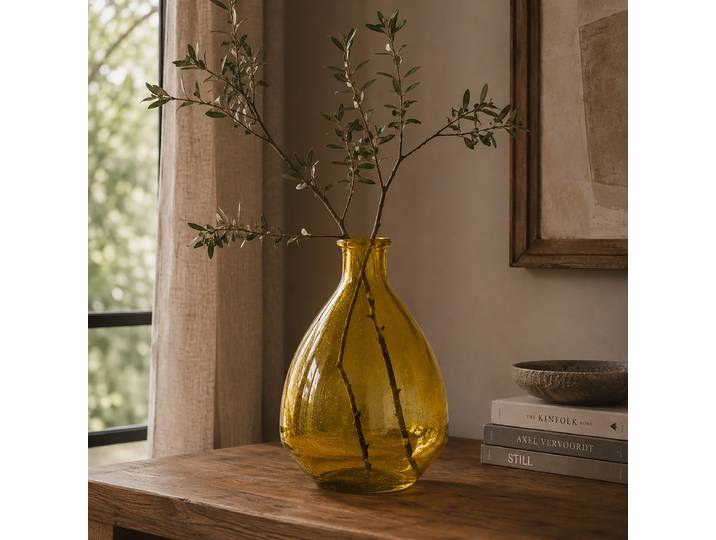 Vase Padada Type A Ø 16cm Jaune