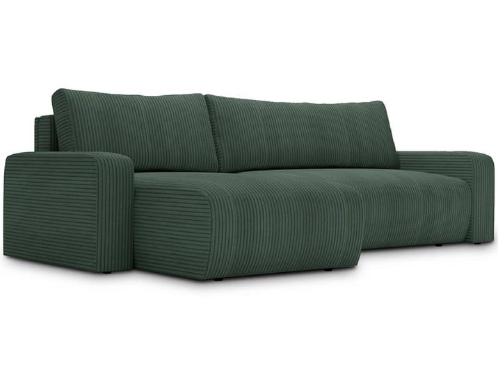 Ecksofa ARAGON Stoff grün