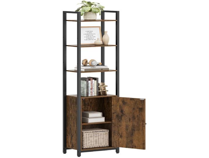 SONGMICS Regal RUSTIK 40x24x159.5cm spanplatte melamin