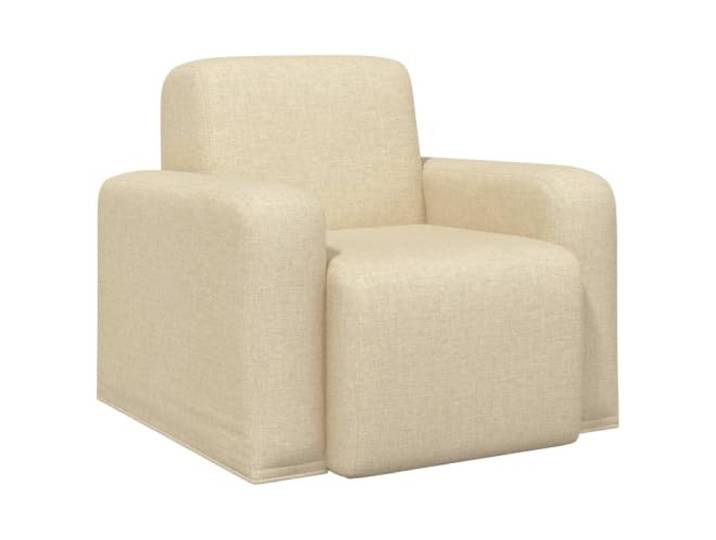GHVBNMF Sessel Creme Stoff Polstersessel Armlehnenstuhl Wohnzimmer Bequemer Polstersessel mit geschwungener Rückenlehne und breiten Armlehnen, ideal für Schlafzimmer und Leseecken.