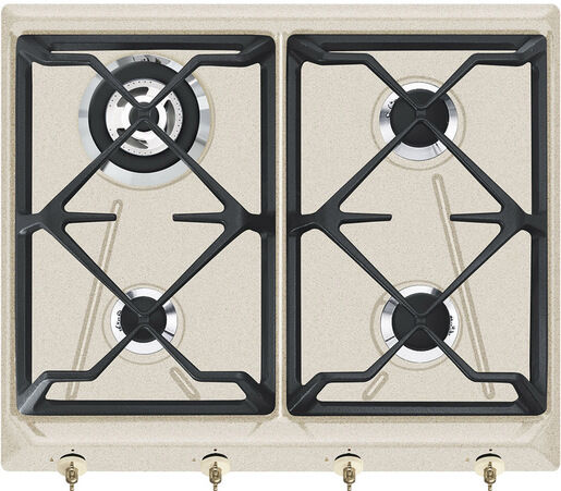 SMEG SRV864AVOGH2 piano cottura Avena Da incasso Gas 4 Fornello(i) Made in Italy
