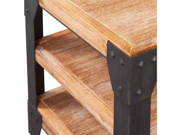 Soldes d'automne Meuble Télévision Brun - ARMOIRE TV 140x40x45cm - Bois d'acacia massif 530 840844314733
