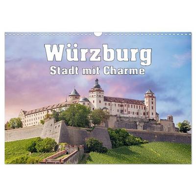 Würzburg - Stadt mit Charme (Wandkalender 2026 DIN A3 quer), CALVENDO Monatskalender