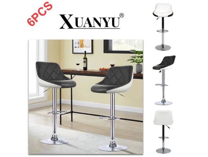 XUANYU 6pcs Tabouret Bar Chaises de Salle à Manger 2pcs Maison Cuisine Bistro