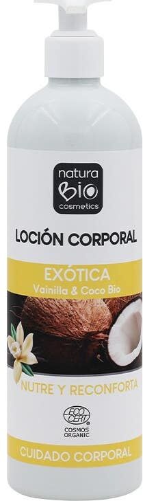 NaturaBIO Cosmetics Loción Corporal Exótico Vainilla y Coco Bio 500 ml
