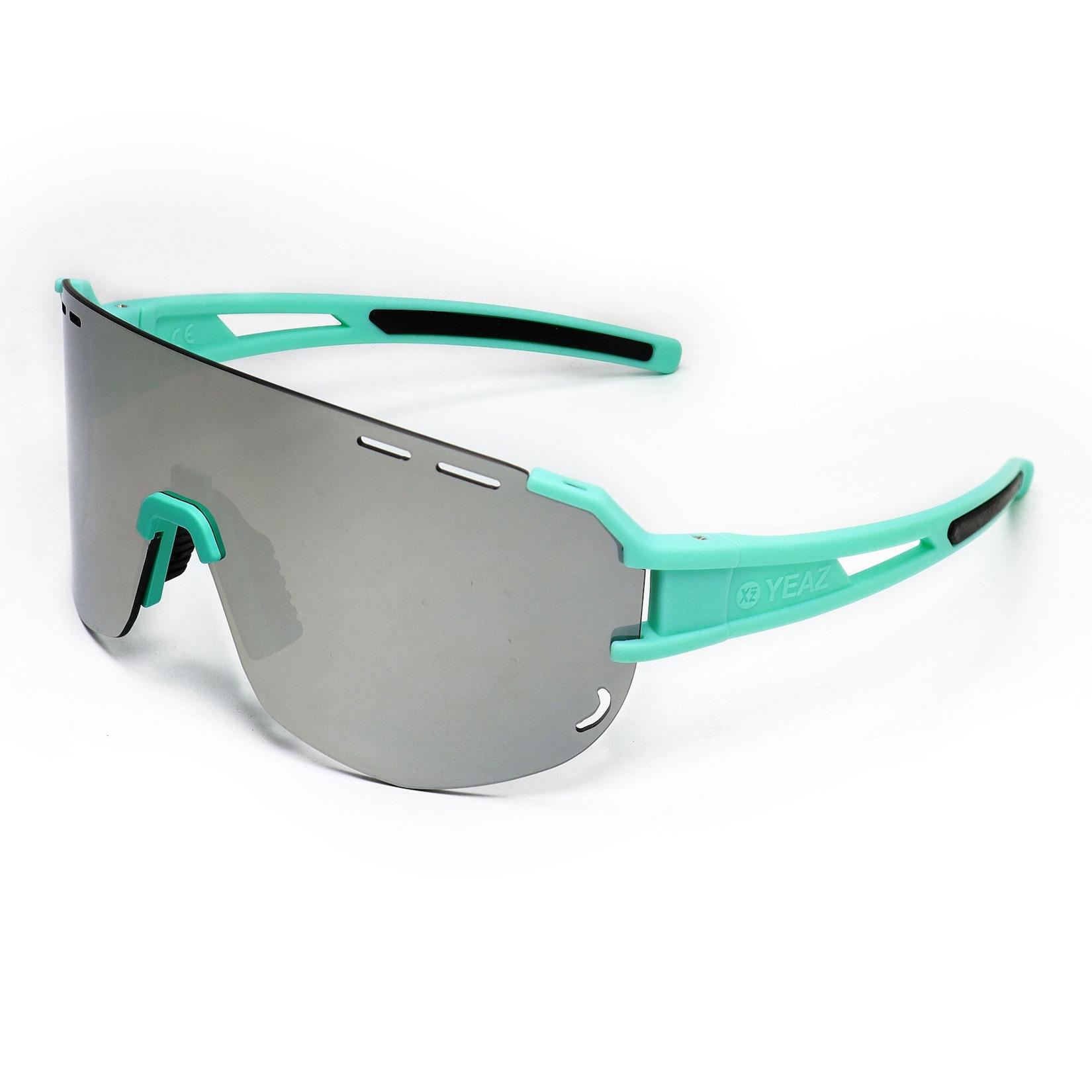YEAZ Sport-Sonnenbrille weiß/blau SUNGLOW