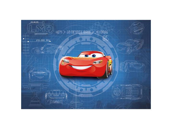 Disney Fototapete Cars, bunt, Papier, Kinder, 368x254 cm, Fsc, Tapeten & Wandverkleidungen, Fototapeten