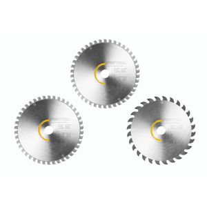 Festool Kreissägeblatt KSB-SORT/3 W 168x1,8, Set, 168x1,8x20mm, 2x 42 und 1x 28 Zähne, für Holz