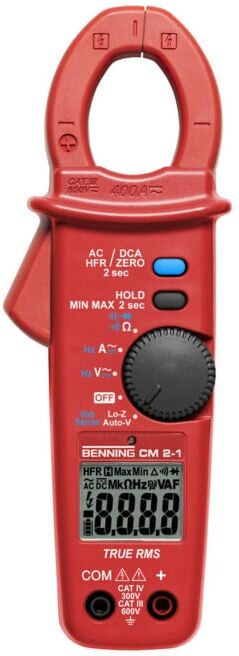 BENNING Stromzangenmultimeter CM 2-1 0,01 A-400 A CAT IV 600 V, CAT III 100 V (473305 CM2-1)