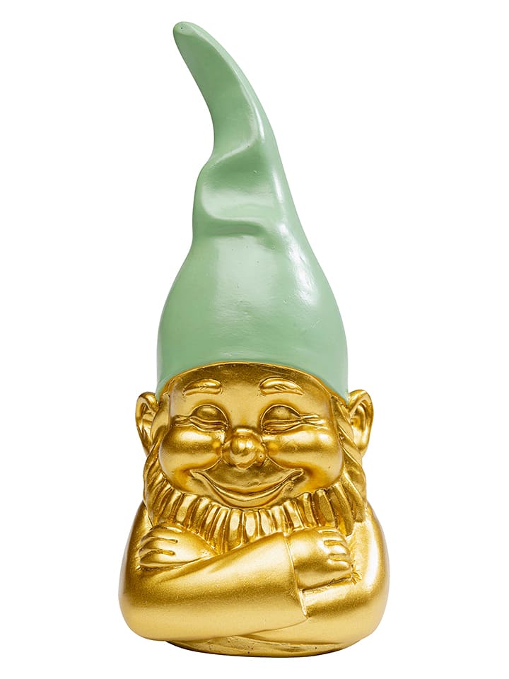 Kare Dekofigur "Zwerg" in Grün/ Gold - (H)21 cm - onesize