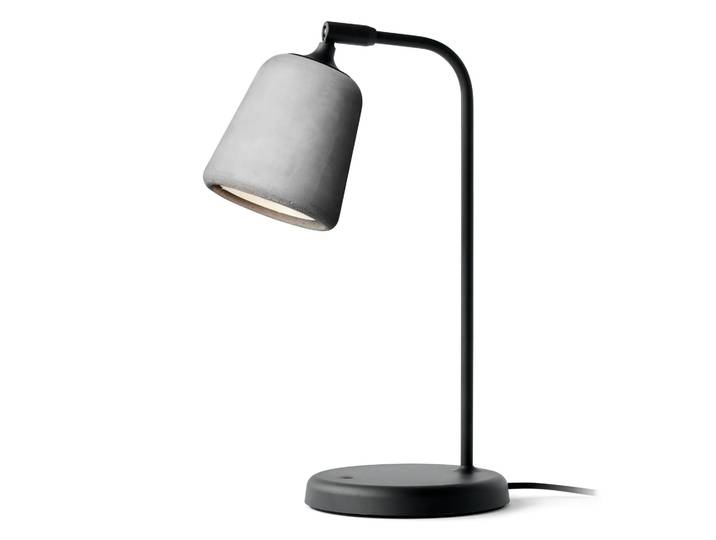New Works Material Tischleuchte Light grey concrete