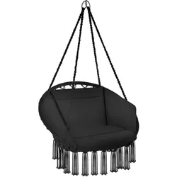 tectake Hängesessel Grazia  Schwarz