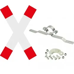 Dreifke® Vorteils-Set Andreaskreuz, Andreaskreuz RA1, Schelle, f.Ø 60mm, Schrauben/Muttern