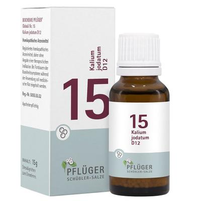 Biochemie Pflüger 15 Kalium jodatum D 12 Globuli g