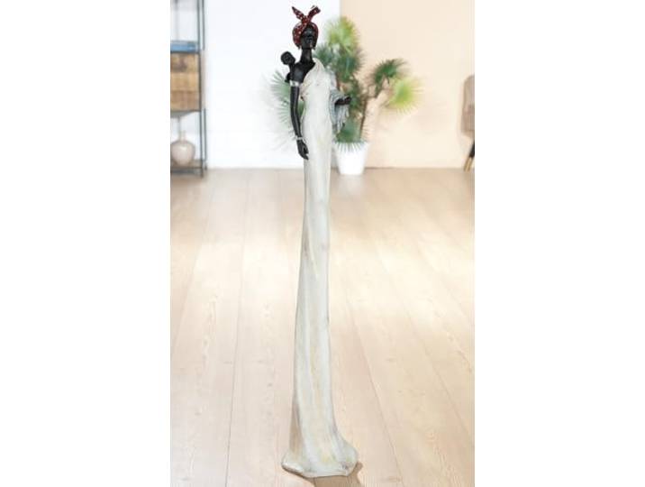 GILDE Afrikaanse vrouw Tortuga, polyresin, hoogte 104 cm