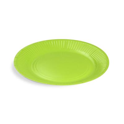 VEPATIM 500 Pappteller Partyteller rund Ø23cm fettdicht grün