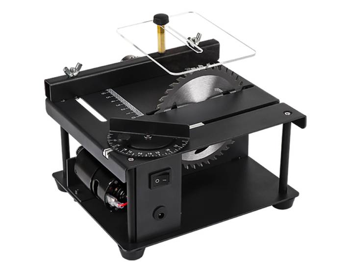 12-24V 200W scie de Table Mini scie électrique de bureau coupe vitesse Angle réglable pour bois plastique acrylique