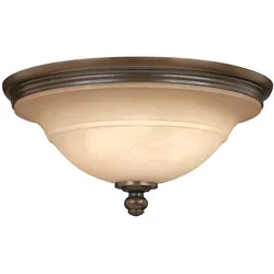 Deckenleuchte Wohnzimmerlampe Lampe Stahl Bronze D 44,5 cm 3 Flammig E27