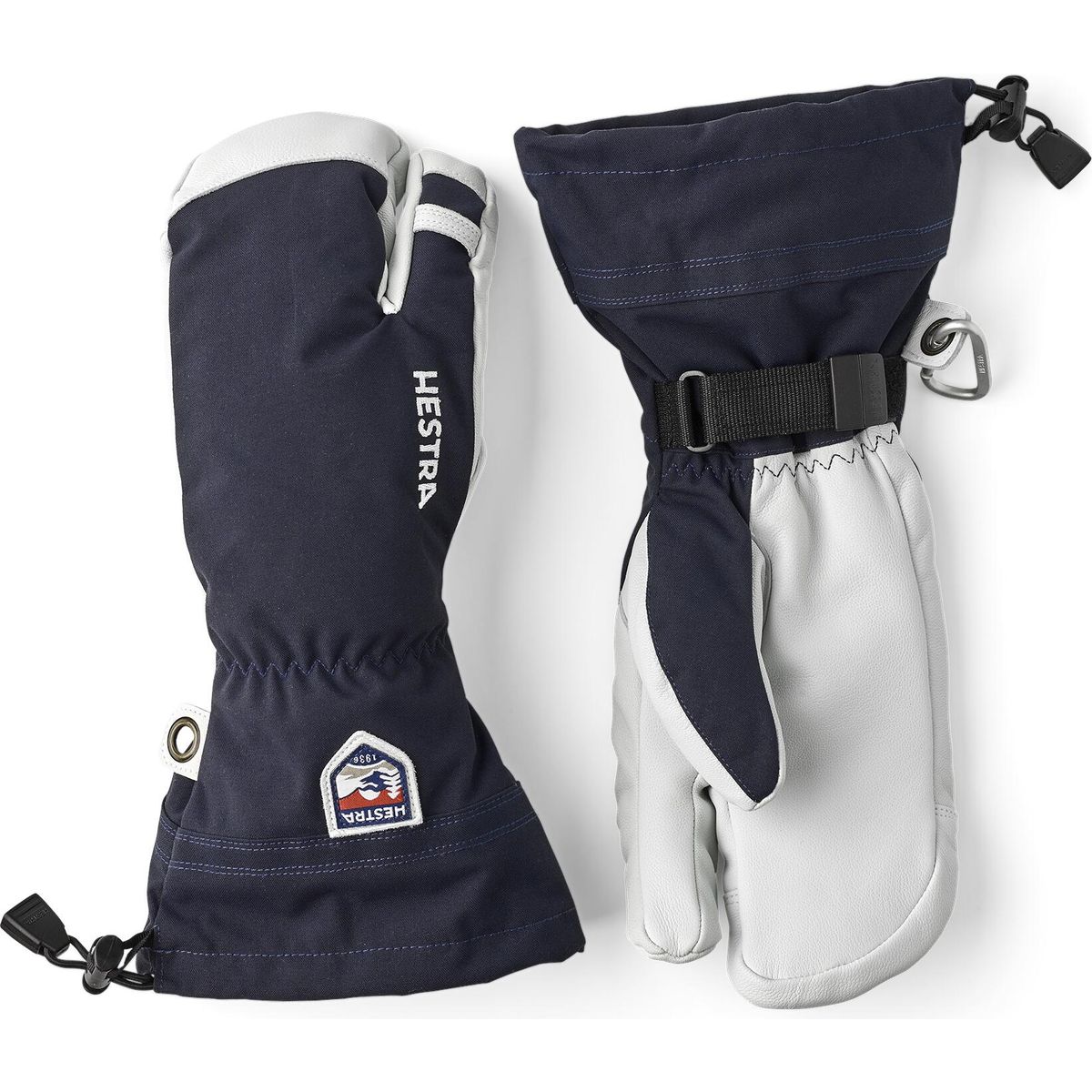 Hestra Army Leather Heli Ski - 3 Finger navy (280) 11 30572-280-11