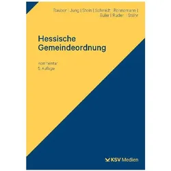 Hessische Gemeindeordnung (HGO), Fachbücher von David Rauber, Matthias Rupp, Katrin Stein, Andreas Stöhr, Tim Ruder, Helmut Schmidt, Thomas Euler, Martin Jung, Gerhard Bennemann