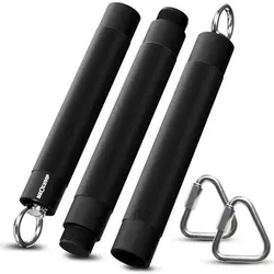 NEOLYMP Premium Widerstandsbänder Stange 150 kg Widerstand, Größe 93 cm in Schwarz Schwarz
