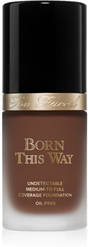 Too Faced Born This Way Flawless Coverage Natural Finish Foundation fond de teint couvrant pour un look naturel teinte Ganache 30 ml