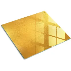 GLASPLATTE 60x52 cm Goldfolie