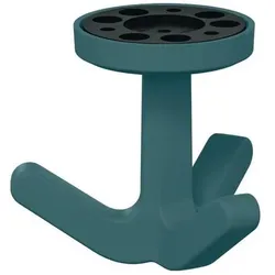 Hewi Dreifachhaken Ser.477 matt,elastisch 55 aquablau H.69mm D.51mm
