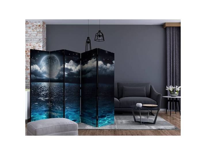 Paravent Blue Lagoon Fleece Blau 225 x 172 x 3cm