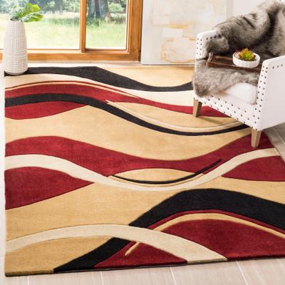 SAFAVIEH Handmade Modern Art Crystele Modern Polyester Rug