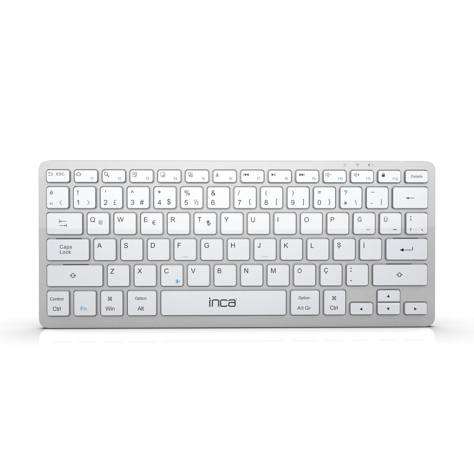 INCA IBK-565BT kabellose Tastatur grau (QWERTZ)