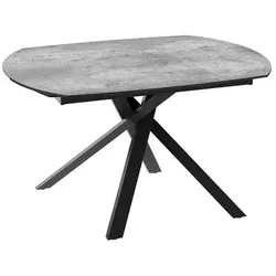 Akante Esstisch mit Auszug Kheops 130/190 x 100 cm Keramik Silver 130