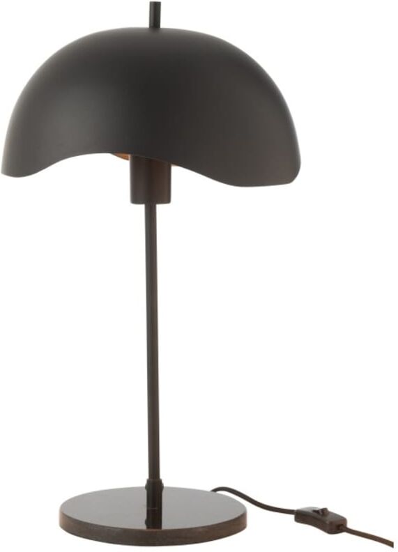 J-line Lampe de table en métal noir 30x30x56 cm Noir 30x56x30cm