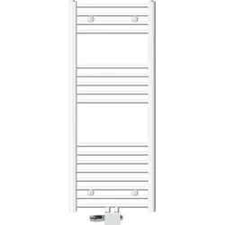 BADHEIZKÖRPER Sahara 500x1200 mm Weiß gebogen mit Ventil Universal