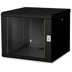 Digitus 9HE 19"-Wandgehäuse Unique Serie RAL 9005 schwarz