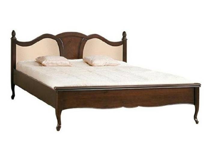 JVmoebel Bett Klassisches Doppelbett aus Leder und Holz im Antik Stil, Made in Europa