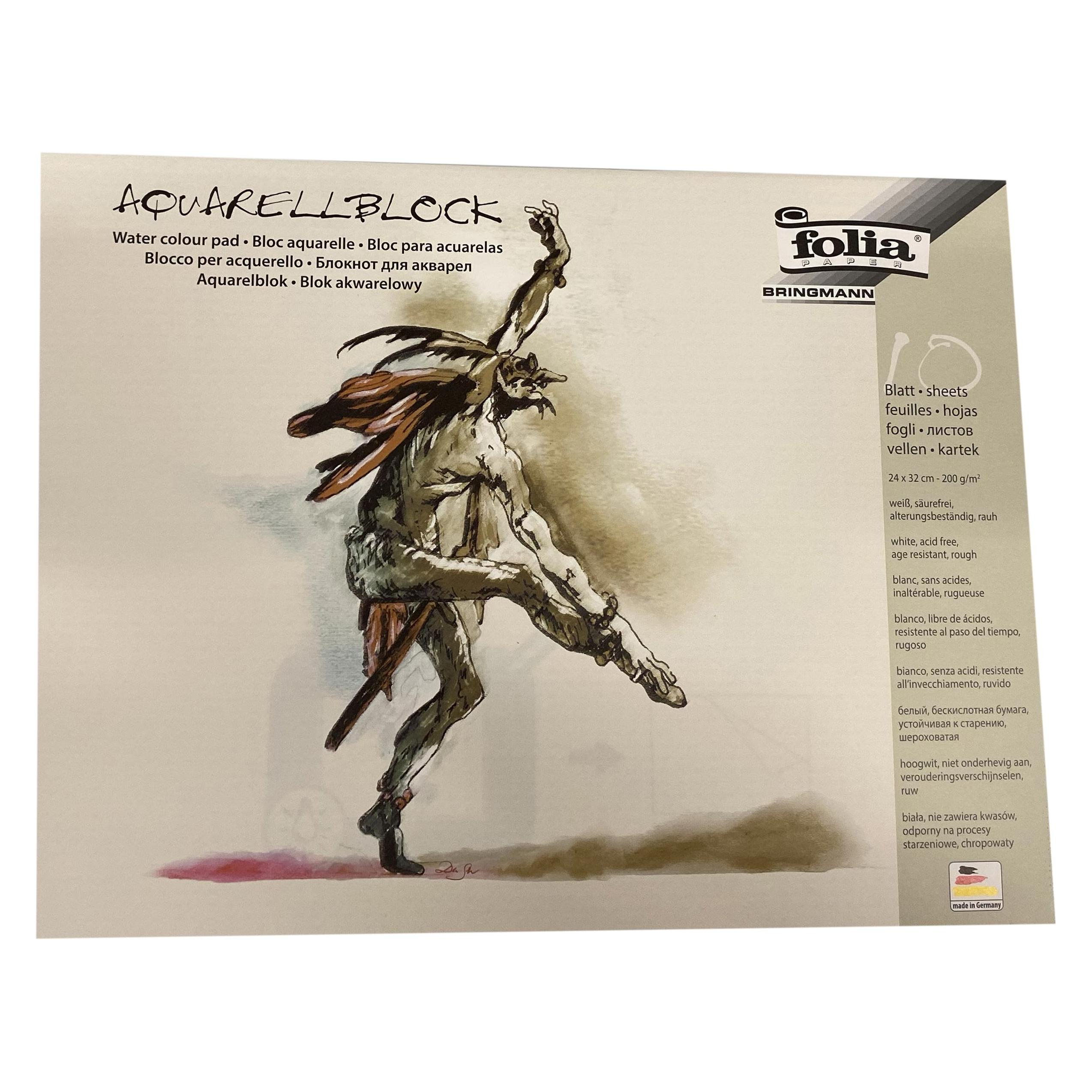 Folia Zeichen-Aquarellblock (24 x 32 cm, Blanko) (8332_001)