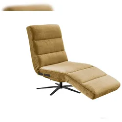 KAWOLA Relaxliege ALINA motorisch Cord Vintage senf