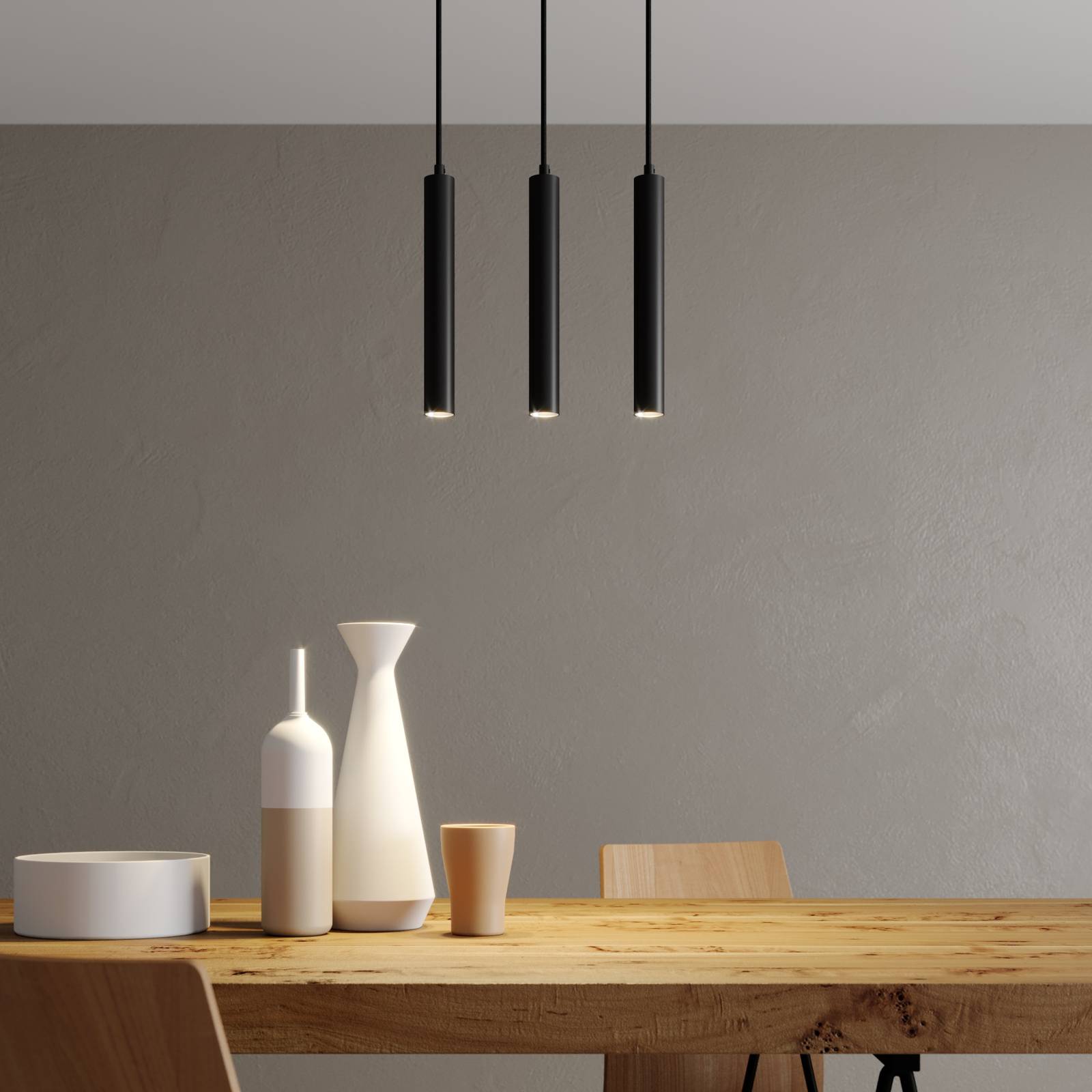 Pendant Light Franka Arcchio, Black, Living / Dining Room, Aluminium, Modern, Ceiling Light