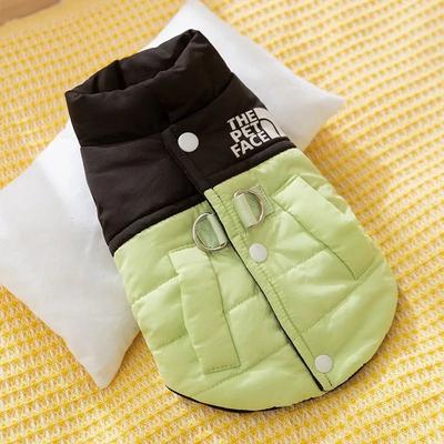 Uplift Treasures Warm Cotton Down Dog Winter Coat green s