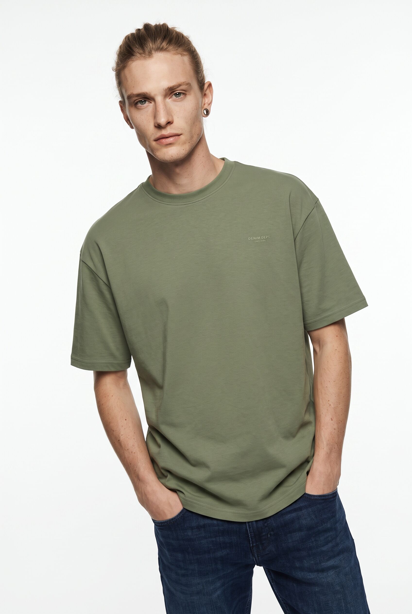 T-Shirt CARS JEANS "LOCAL T-Shirt", Herren, Gr. XXL, moss, Single Jersey, Obermaterial: 70% Baumwolle, 30% Polyester, unifarben, Basic normal, Rundhals, Shirts T-Shirt moss XXL