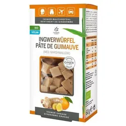 Ingwer Ginjer Ingwerwürfel Orange 60 G