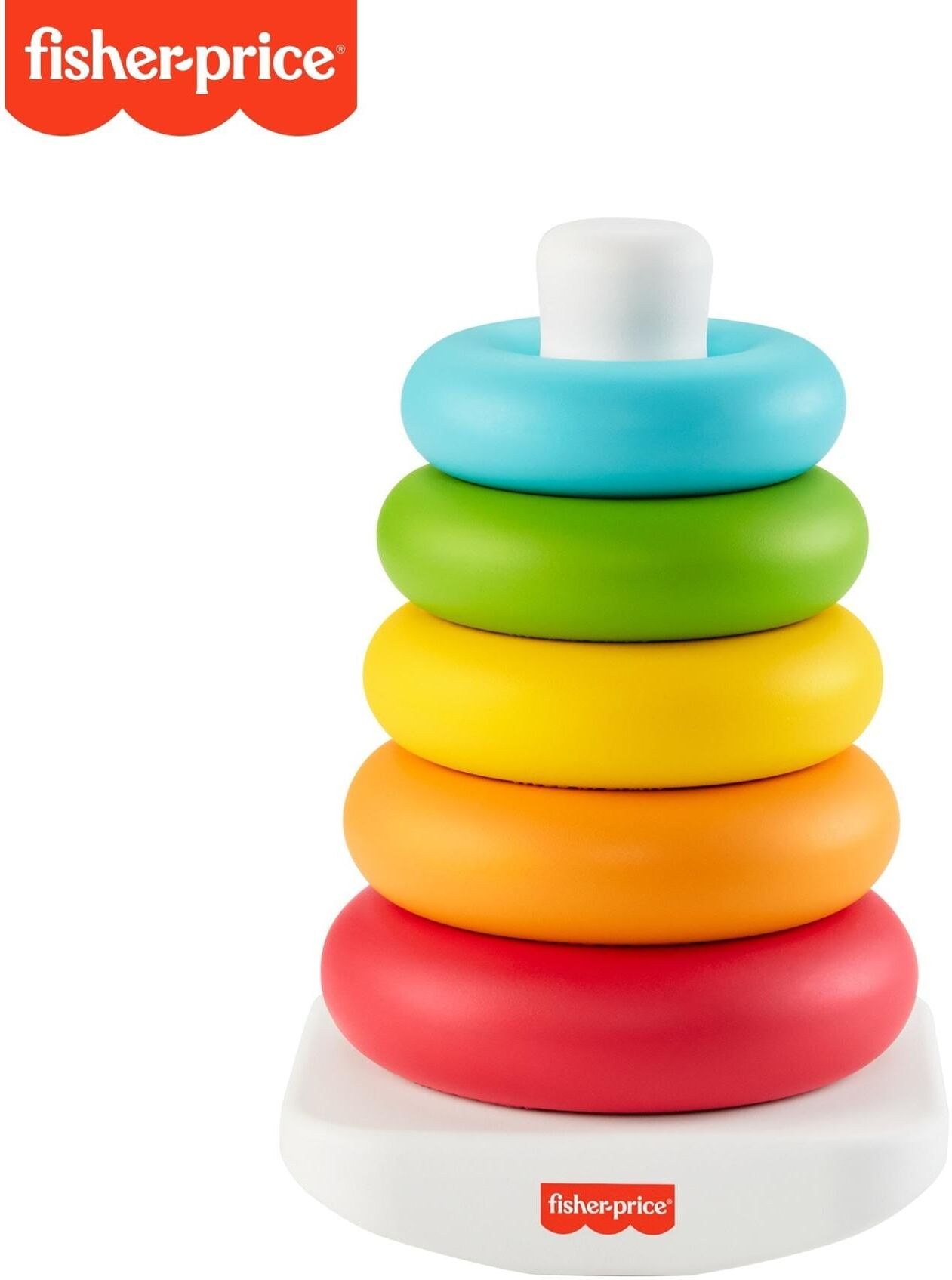Fisher Price Stapelspielzeug FISHER-PRICE "Eco Farbring Pyramide", Baby, bunt (regenbogen), Kunststoff, Stapelspielzeug Stapelspielzeug regenbogen Einheitsgröße
