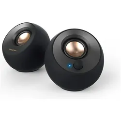 Creative Pebble V2, PC Lautsprecher, Schwarz
